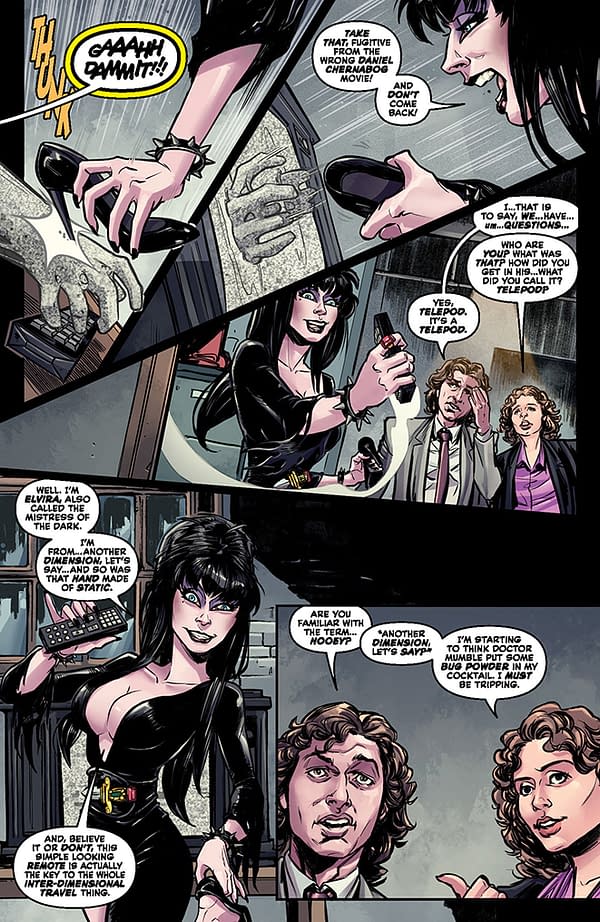 Interior preview page from Elvira In Horrorland #5