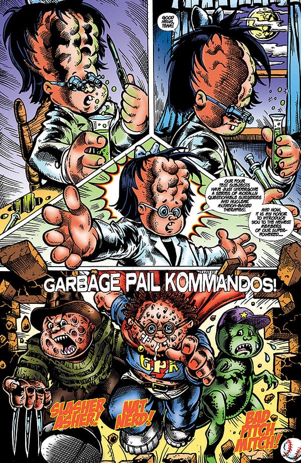 Interior preview page from Garbage Pail Kids Origins #3