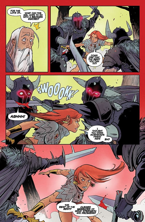 Interior preview page from Immortal Red Sonja #9