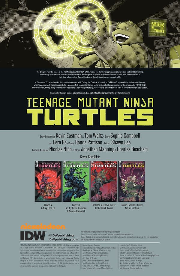 Interior preview page from Teenage Mutant Ninja Turtles #135
