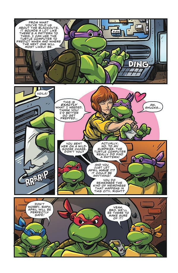 Interior preview page from Teenage Mutant Ninja Turtles Saturday Morning Adventures #3