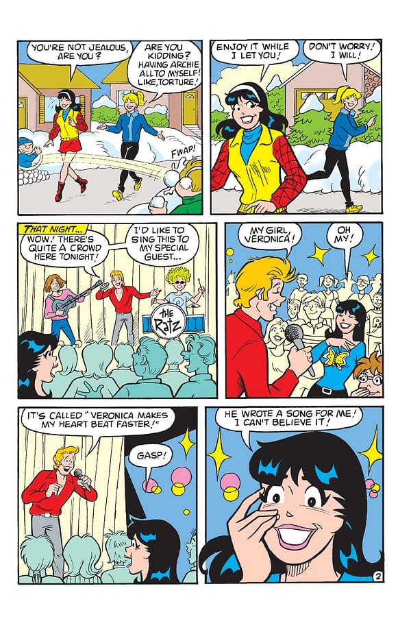 Interior preview page from Archie's Valentine's Day Spectacular 2023