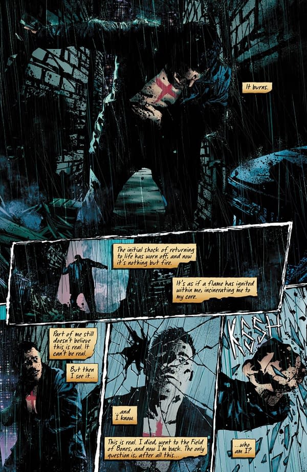 Interior preview page from DEC221578 Black Veil Brides: The Phantom Tomorrow #2, by (W) Andy Biersack, Michael Moreci (A) Agustin Padilla (CA) Ryan Christensen, in stores February from OPUS COMICS