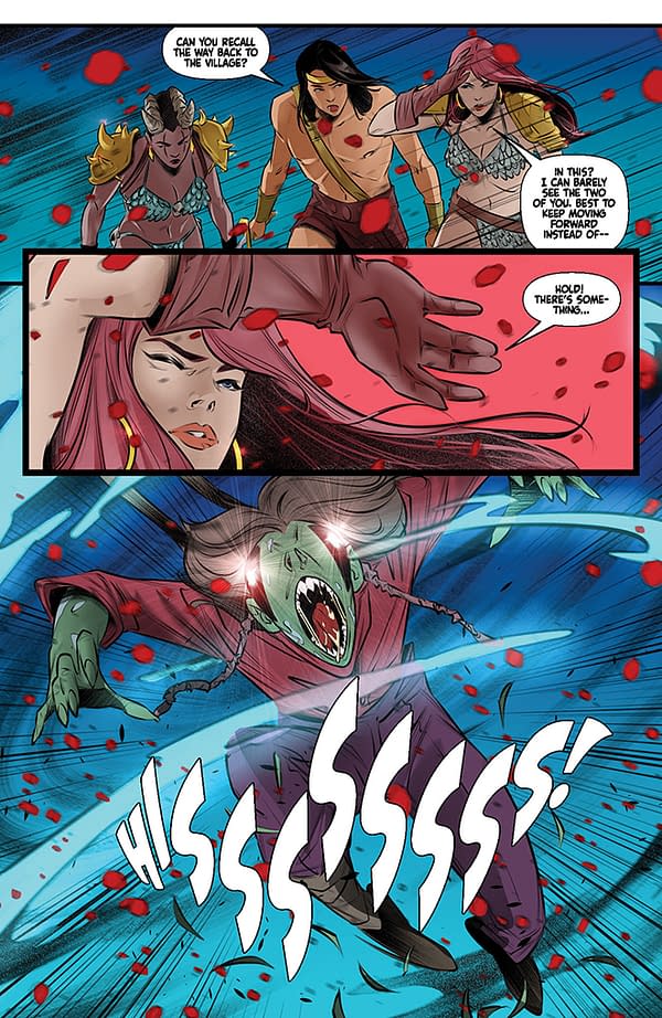 Interior preview page from Red Sonja/Hell Sonja #2
