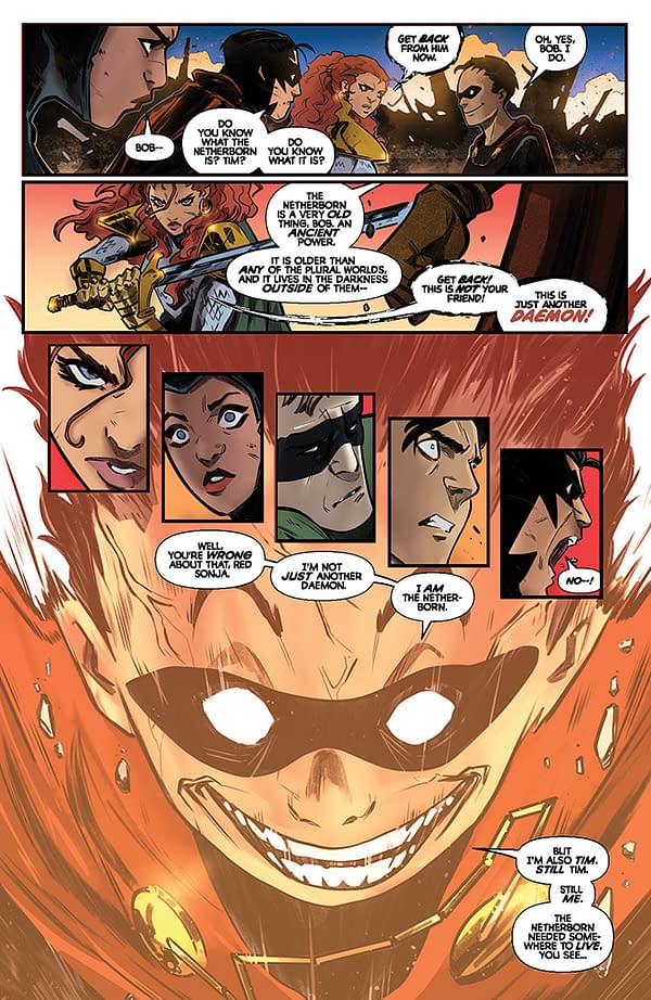 Interior preview page from Vampirella vs. Red Sonja #3
