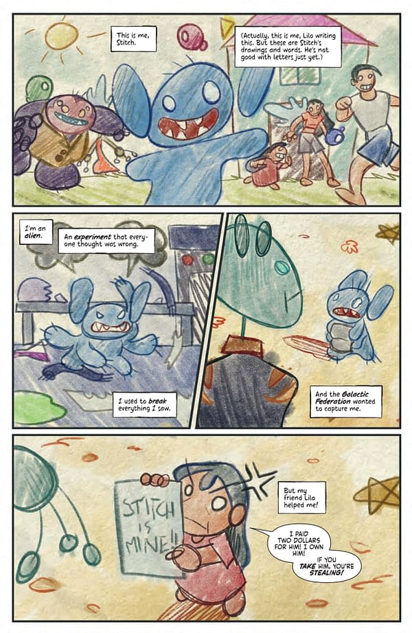 Interior preview page from Lilo & Stitch #1