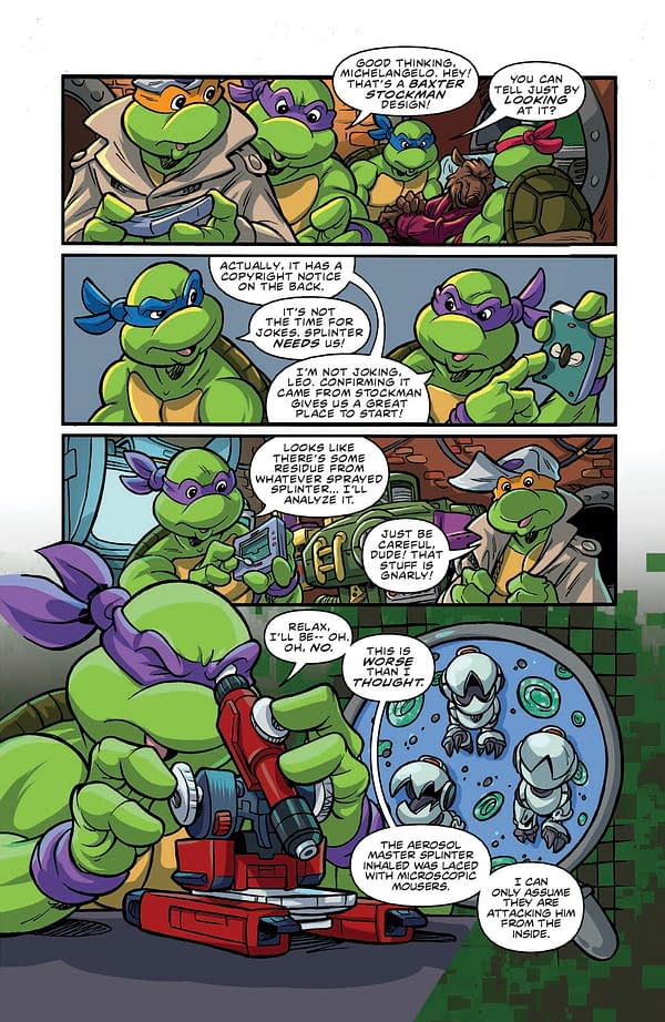 Interior preview page from Teenage Mutant Ninja Turtles: Saturday Morning Adventures #4