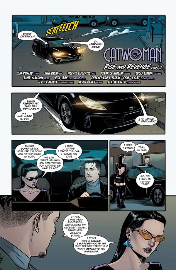 Interior preview page from Catwoman #52