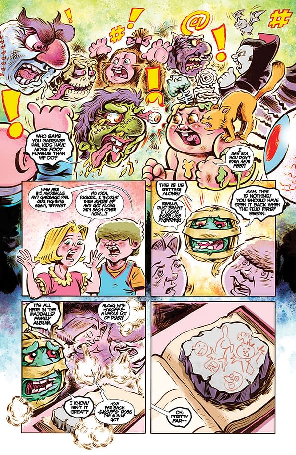 Interior preview page from Madballs vs. Garbage Pail Kids: Time Again Slime Again #1