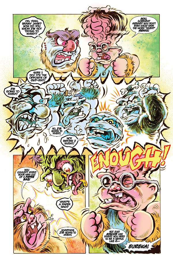 Interior preview page from Madballs vs. Garbage Pail Kids: Time Again Slime Again #1