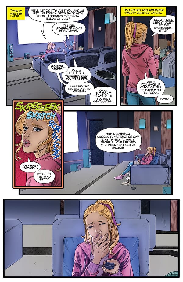 Interior preview page from Chilling Adventures Presents: Betty The Final Girl #1