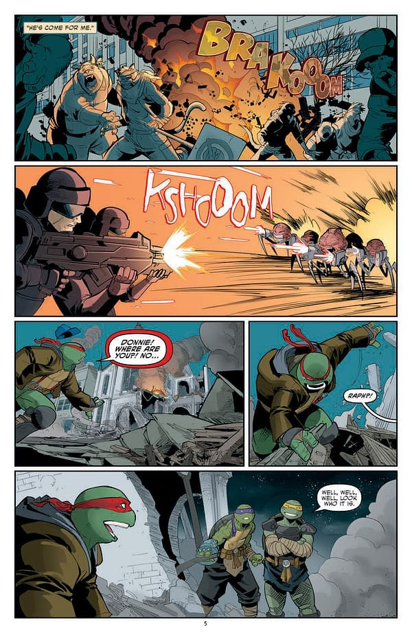 Interior preview page from Teenage Mutant Ninja Turtles #137