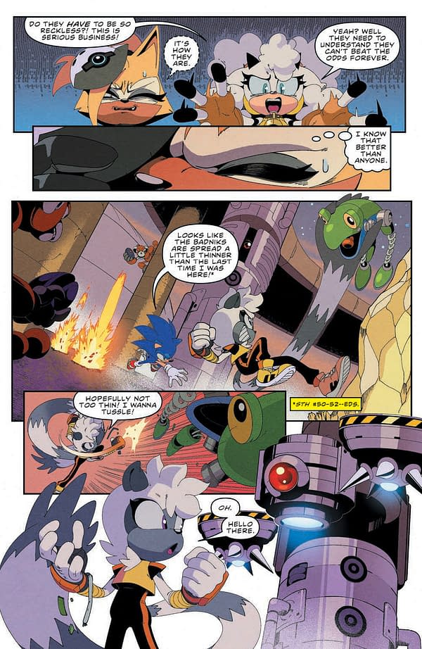 Interior preview page from Sonic the Hedgehog #57