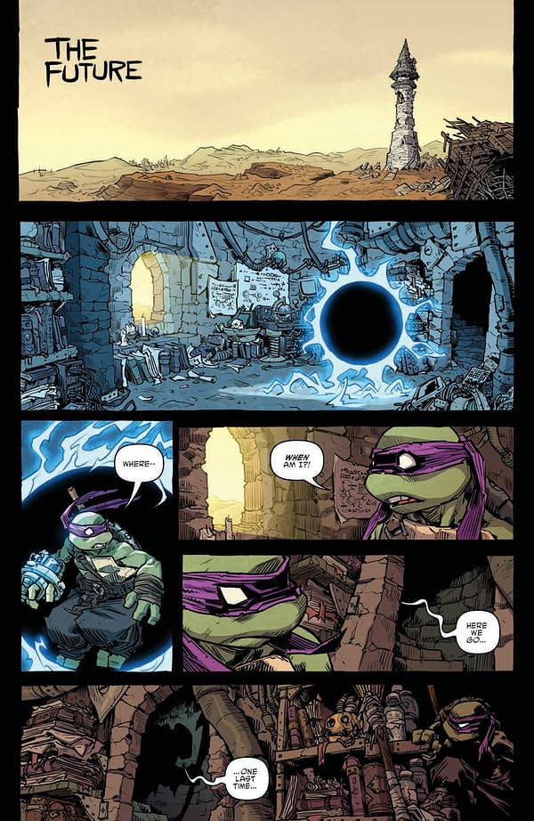 Interior preview page from TMNT: Armageddon Game - The Alliance #4