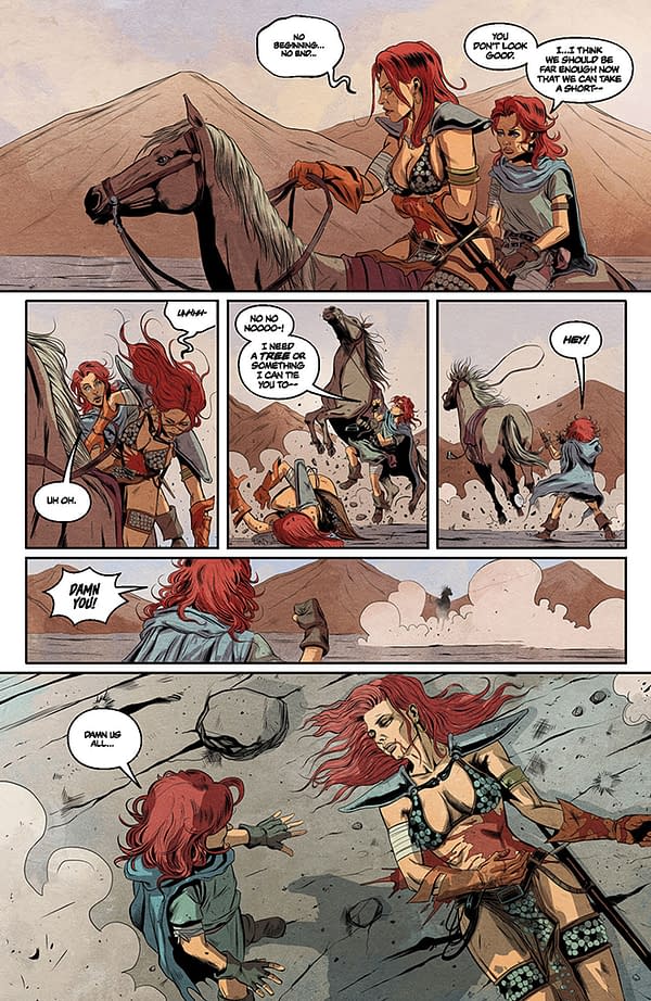 Interior preview page from Unbreakable Red Sonja #3