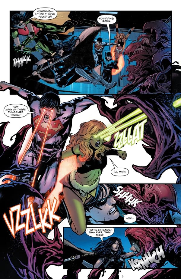 Interior preview page from Titans United: Bloodpact #6