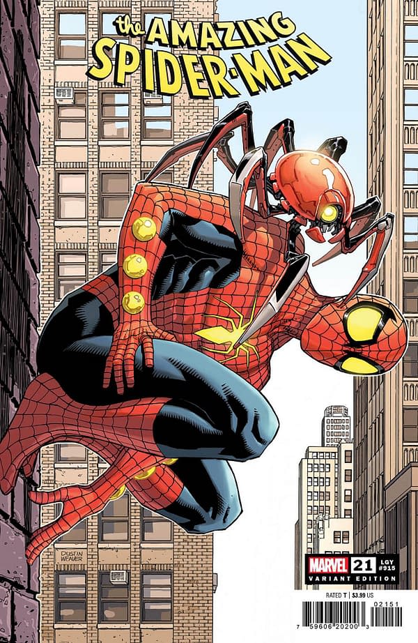 Cover image for AMAZING SPIDER-MAN 21 DUSTIN WEAVER VARIANT