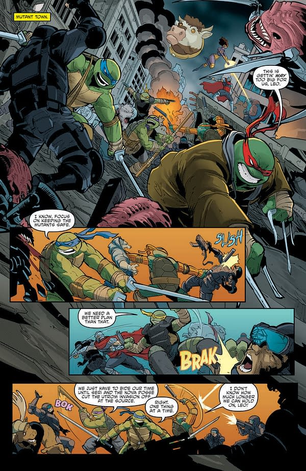 Interior preview page from Teenage Mutant Ninja Turtles #138