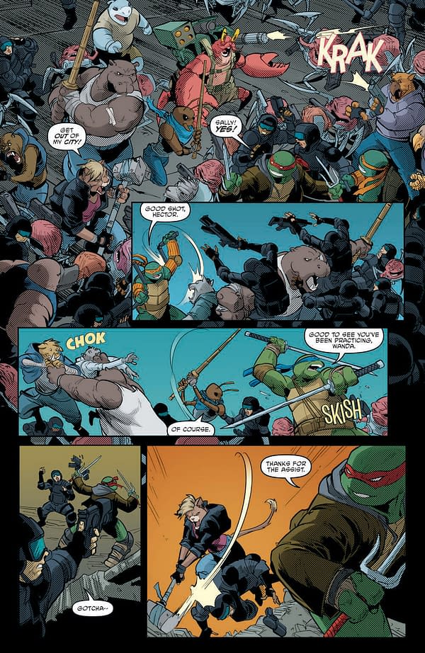 Interior preview page from Teenage Mutant Ninja Turtles #138