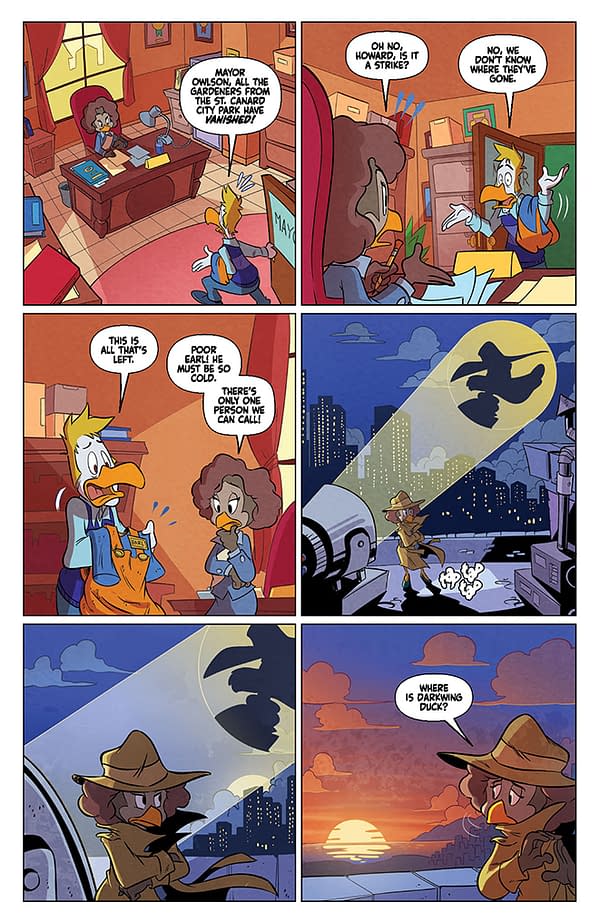 Interior preview page from Darkwing Duck #3