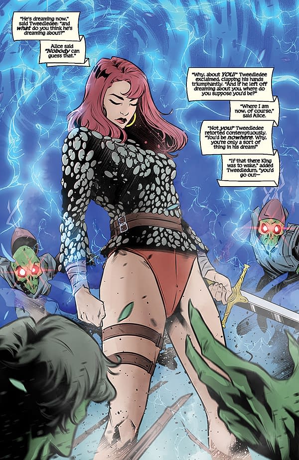 Interior preview page from Red Sonja/Hell Sonja #4