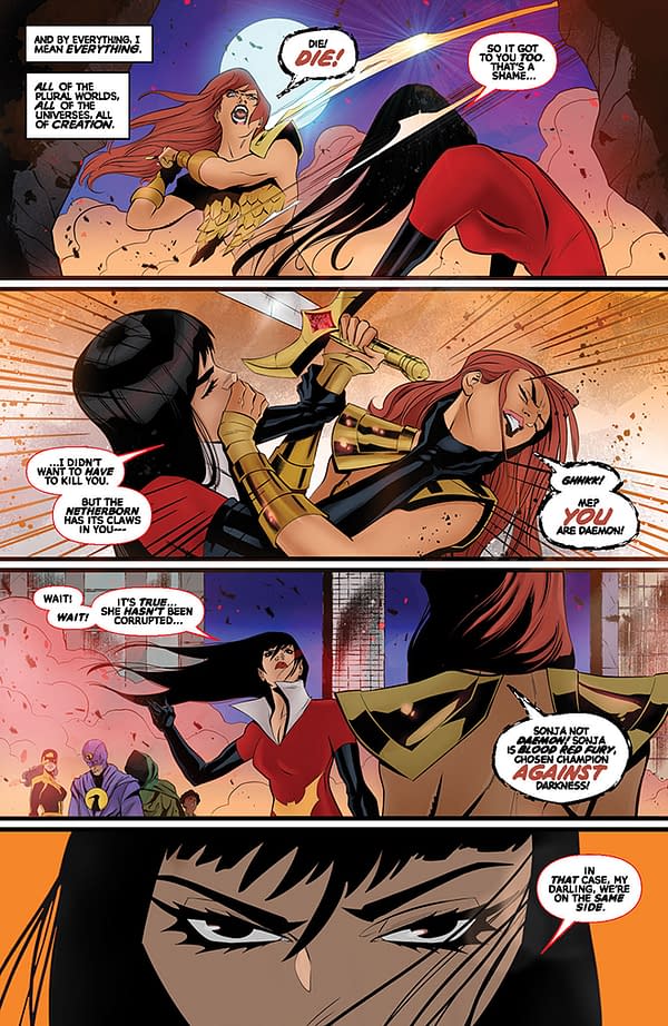 Interior preview page from Vampirella vs Red Sonja #5