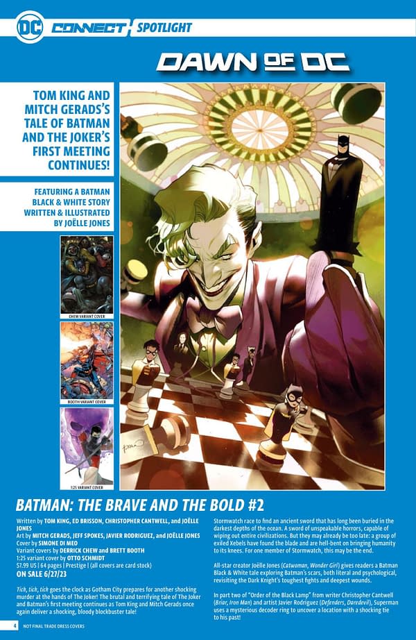 DC Comcis June 2023 Solicits & Solicitations - No Batman #901 Either