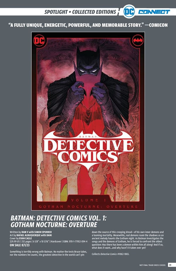 DC Comics June 2023 Solicits & Solicitations - No Batman #901