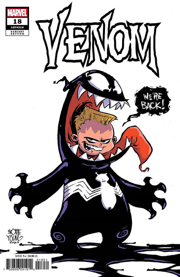 Cover image for VENOM 18 SKOTTIE YOUNG VARIANT