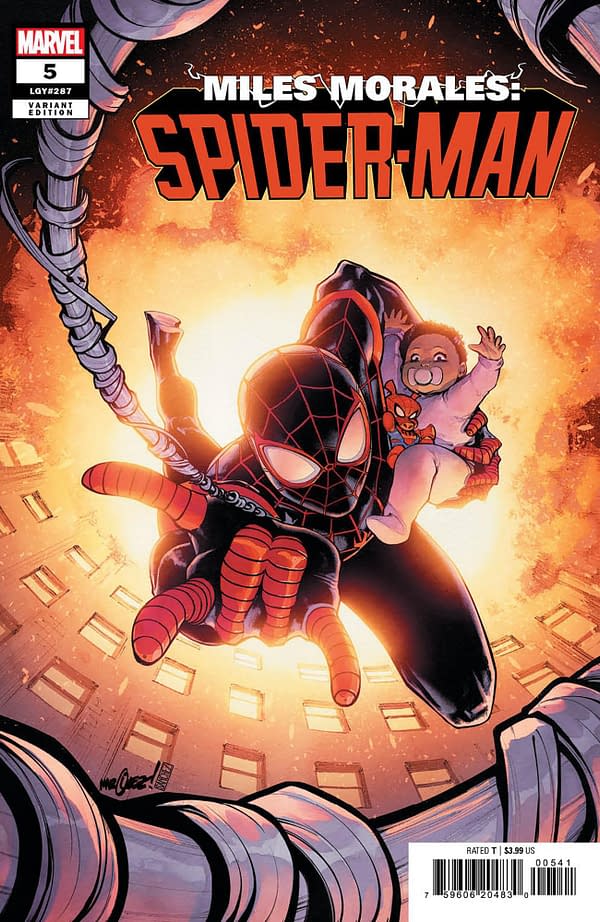 Cover image for MILES MORALES: SPIDER-MAN 5 DAVID MARQUEZ VARIANT
