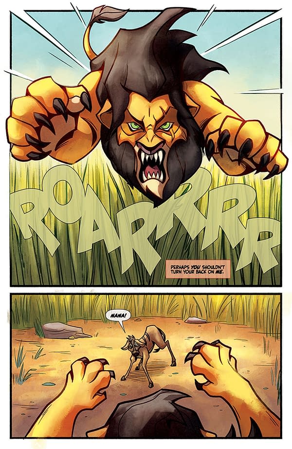 Interior preview page from Disney Villains: Scar #1