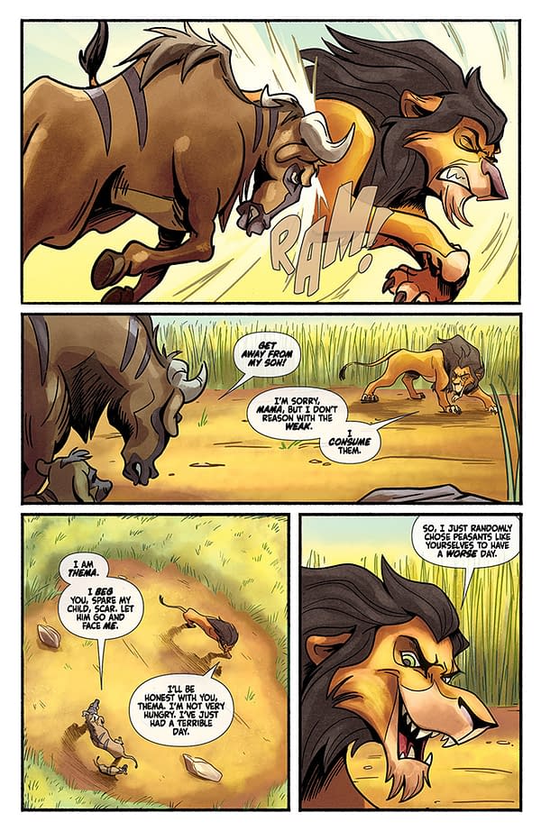 Interior preview page from Disney Villains: Scar #1