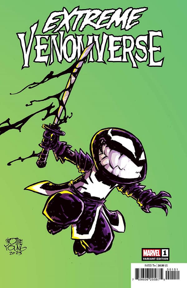 Cover image for EXTREME VENOMVERSE 1 SKOTTIE YOUNG VARIANT