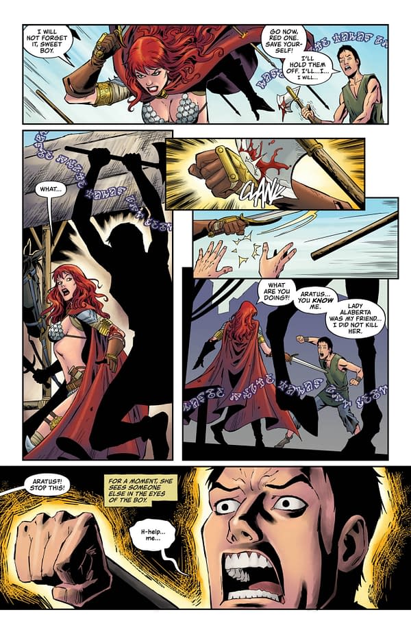 Interior preview page from FCBD Red Sonja #0