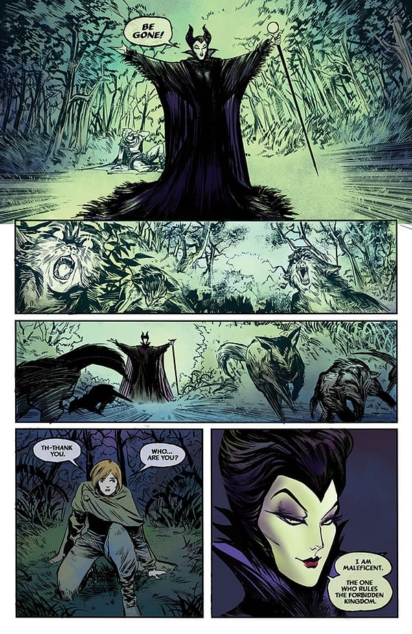 Interior preview page from Disney Villains: Maleficent #1