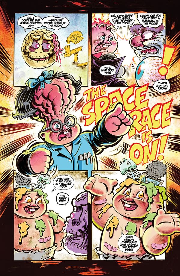 Interior preview page from Madballs vs. Garbage Pail Kids: Slime Again #4