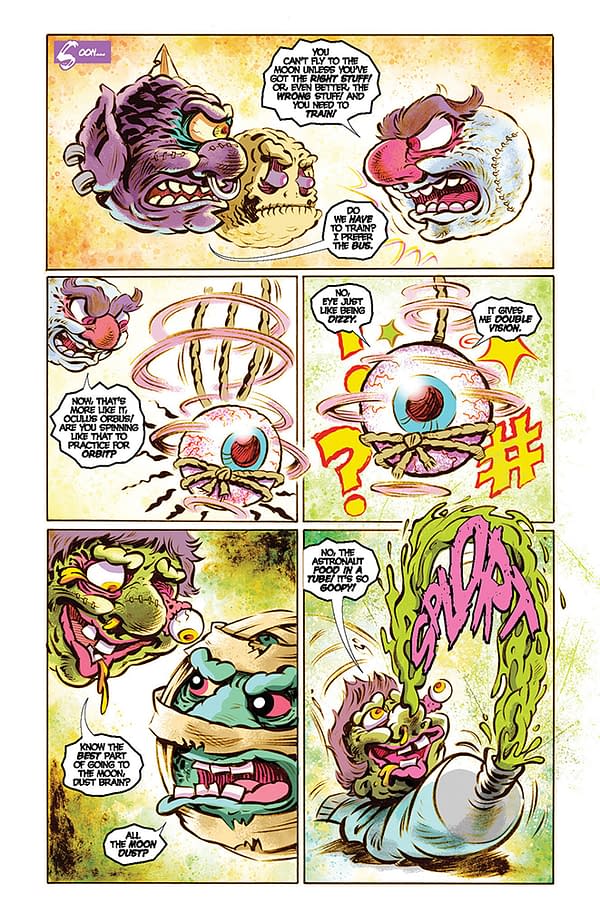 Interior preview page from Madballs vs. Garbage Pail Kids: Slime Again #4