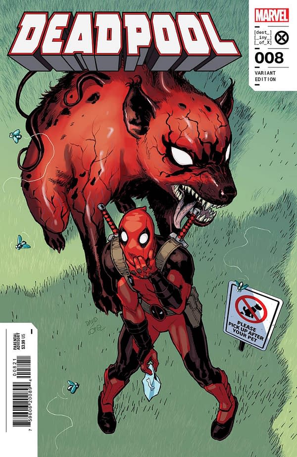 Cover image for DEADPOOL 8 DAVID LOPEZ VARIANT