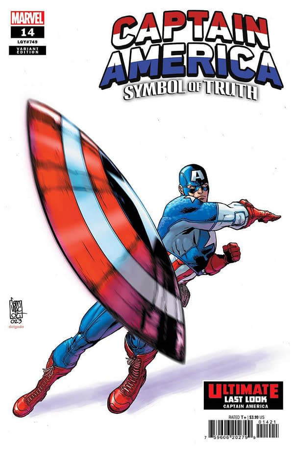 Cover image for CAPTAIN AMERICA: SYMBOL OF TRUTH 14 GIUSEPPE CAMUNCOLI ULTIMATE LAST LOOK VARIAN T