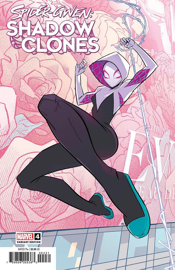 Cover image for SPIDER-GWEN: SHADOW CLONES 4 ANNIE WU VARIANT