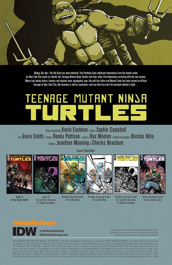 Interior preview page from Teenage Mutant Ninja Turtles #140