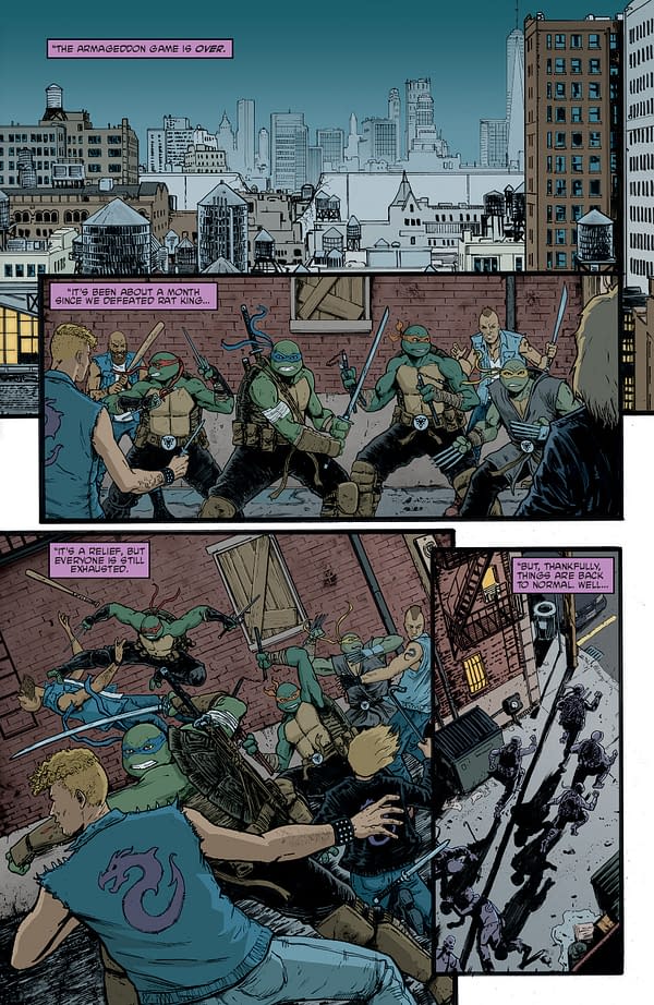 Interior preview page from Teenage Mutant Ninja Turtles #140