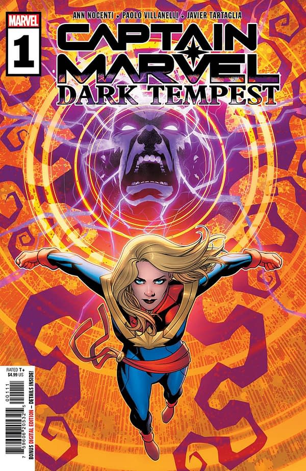 Cover image for CAPTAIN MARVEL: DARK TEMPEST #1 MIKE MCKONE COVER