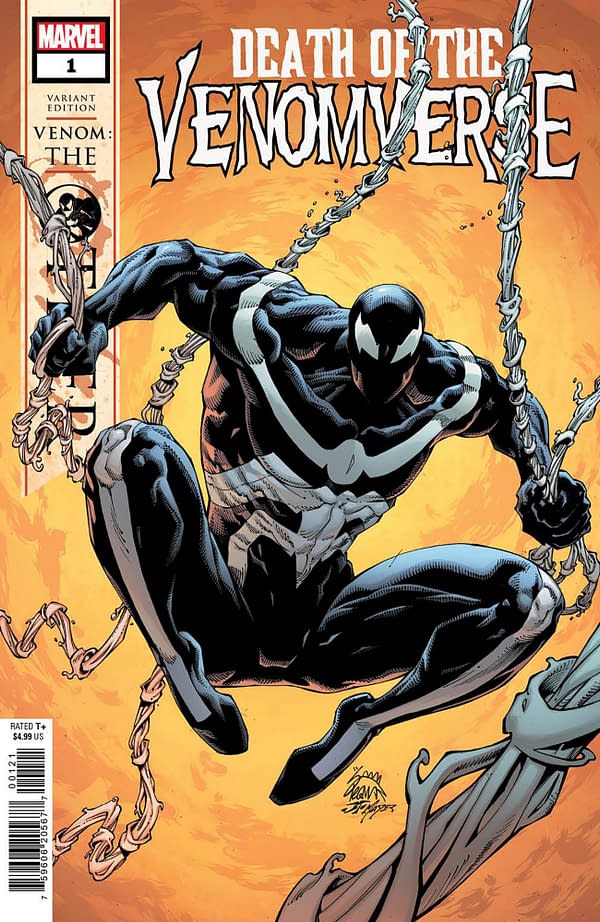 Cover image for DEATH OF THE VENOMVERSE 1 RYAN STEGMAN VENOM THE OTHER VARIANT