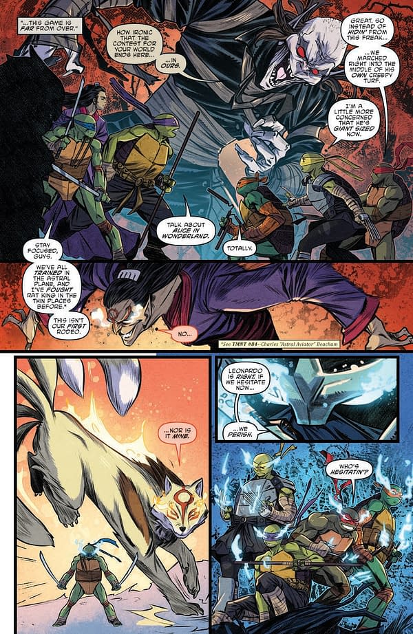 Interior preview page from TMNT: The Armageddon Game #8