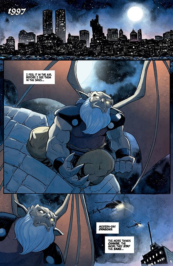 Interior preview page from Gargoyles: Dark Ages #1