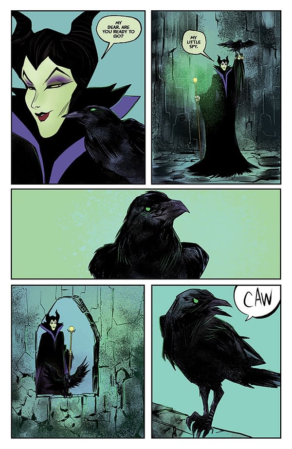 Interior preview page from Disney Villains: Maleficent #3