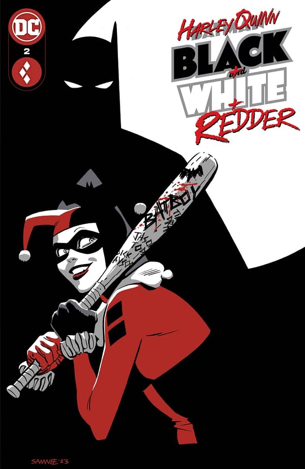 Cover image for Harley Quinn: Black + White + Redder #2