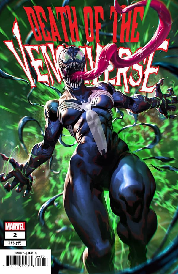 Cover image for DEATH OF THE VENOMVERSE 2 DERRICK CHEW VARIANT