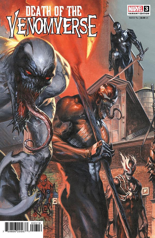 Cover image for DEATH OF THE VENOMVERSE 3 GABRIELE DELL'OTTO CONNECTING VARIANT